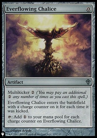 (123) Magic The Gathering The List Single: Everflowing Chalice  Uncommon