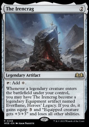 (248) Magic The Gathering Wilds of Eldraine Single: The Irencrag Holo Rare