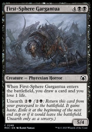 (248) Magic The Gathering Commander: March of the Machine Single: First-Sphere Gargantua  Common