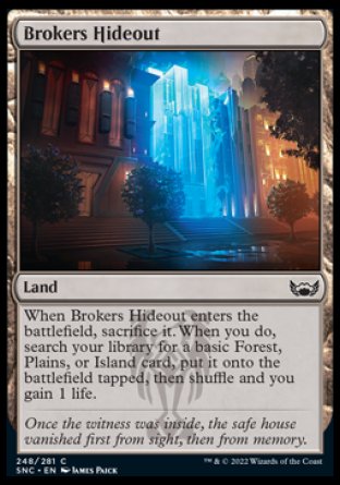 (248) Magic The Gathering Streets of New Capenna Single: Brokers Hideout  Common