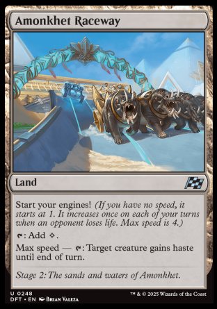(248) Magic The Gathering Aetherdrift Single: Amonkhet Raceway  Uncommon