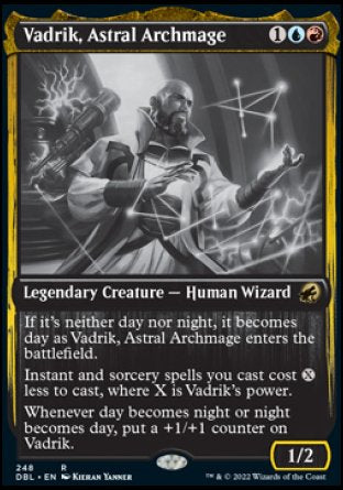 (248) Magic The Gathering Innistrad: Double Feature Single: Vadrik, Astral Archmage Holo Rare
