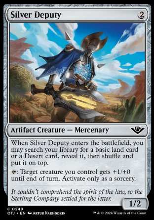 (248) Magic The Gathering Outlaws of Thunder Junction Single: Silver Deputy  Common