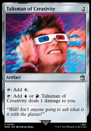 (248) Magic The Gathering Universes Beyond: Doctor Who Single: Talisman of Creativity  Uncommon