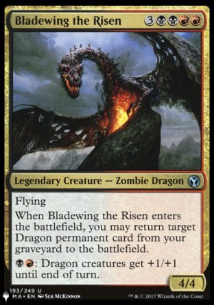 (193) Magic The Gathering The List Single: Bladewing the Risen  Uncommon