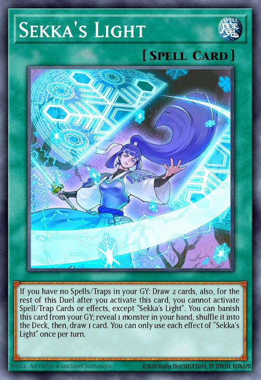 (041) YuGiOh TCG MP19: 2019 Gold Sarcophagus Tin Mega Pack Single: Sekka's Light  Secret Rare