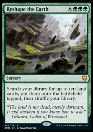 (249/361) Magic The Gathering Commander Legends Single: Reshape the Earth  Mythic