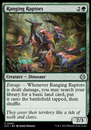 (249) Magic The Gathering Commander: The Lost Caverns of Ixalan Single: Ranging Raptors  Uncommon