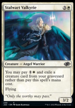 (249) Magic The Gathering Jumpstart 2022 Single: Stalwart Valkyrie  Common