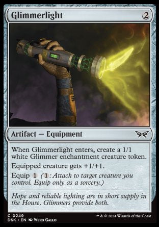 (249) Magic The Gathering Duskmourn: House of Horror Single: Glimmerlight Holo Common