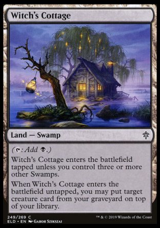 (249/269) Magic The Gathering Throne of Eldraine Single: Witch's Cottage Holo Common