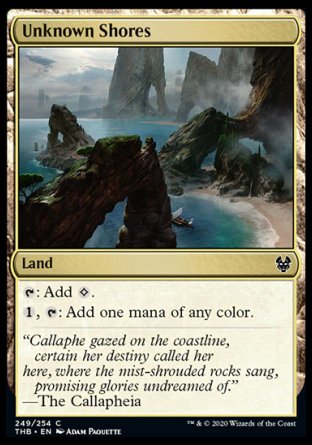 (249/254) Magic The Gathering Theros Beyond Death Single: Unknown Shores  Common
