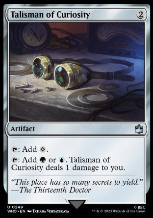 (249) Magic The Gathering Universes Beyond: Doctor Who Single: Talisman of Curiosity  Uncommon
