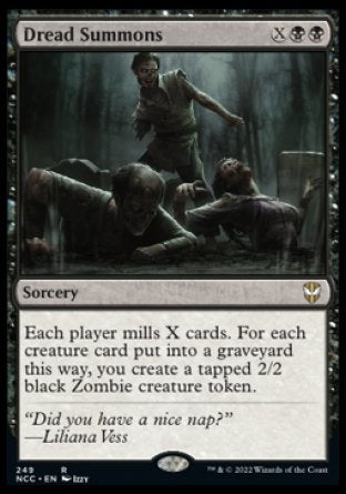 (249) Magic The Gathering Commander: Streets of New Capenna Single: Dread Summons  Rare