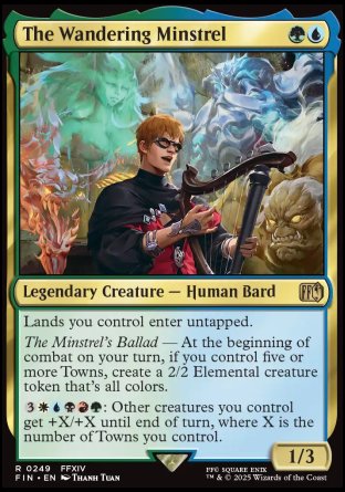 (249) Magic The Gathering Magic: The Gathering - FINAL FANTASY Single: The Wandering Minstrel Holo Rare