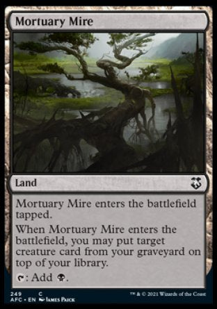 (249) Magic The Gathering Commander: Adventures in the Forgotten Realms Single: Mortuary Mire  Common