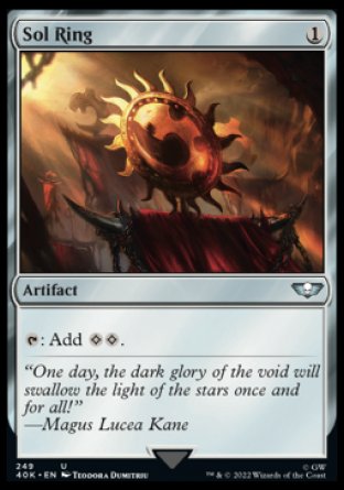 (249) Magic The Gathering Universes Beyond: Warhammer 40000 Single: Sol Ring (V.1) Holo Uncommon