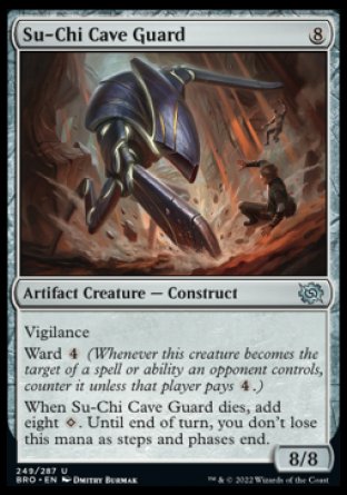 (249) Magic The Gathering The Brothers' War Single: Su-Chi Cave Guard Holo Uncommon