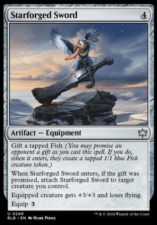 (249) Magic The Gathering Bloomburrow Single: Starforged Sword  Uncommon