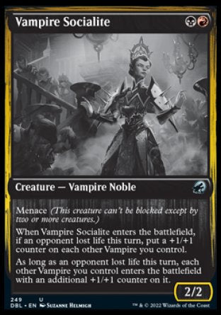 (249) Magic The Gathering Innistrad: Double Feature Single: Vampire Socialite  Uncommon