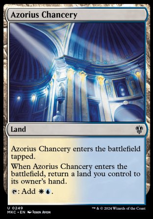 (249) Magic The Gathering Commander: Murders at Karlov Manor Single: Azorius Chancery  Uncommon