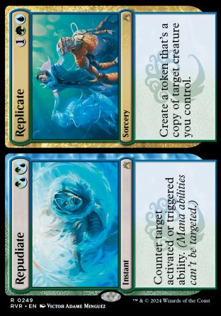 (249) Magic The Gathering Ravnica Remastered Single: Repudiate // Replicate  Rare