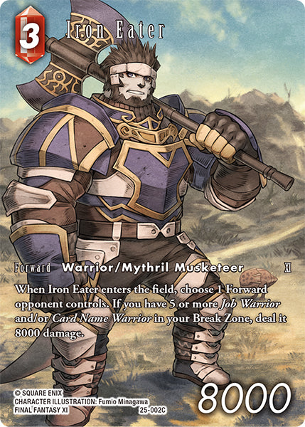 (002) Final Fantasy TCG Tears of the Planet Single: Iron Eater (25-002) (V.2)  Common