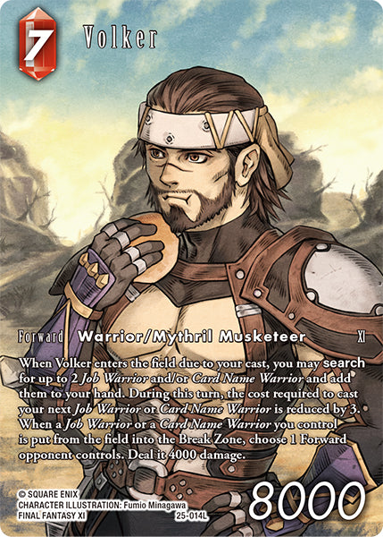 (014) Final Fantasy TCG Tears of the Planet Single: Volker (25-014) (V.2) Holo Legend