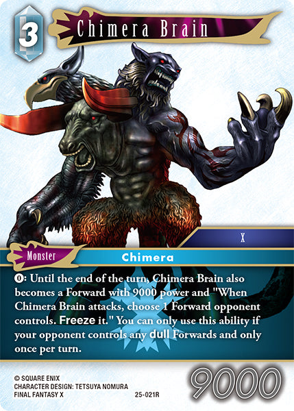 (021) Final Fantasy TCG Tears of the Planet Single: Chimera Brain (25-021) Holo Rare