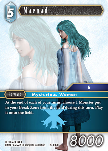 (032) Final Fantasy TCG Tears of the Planet Single: Maenad (25-032) Holo Common