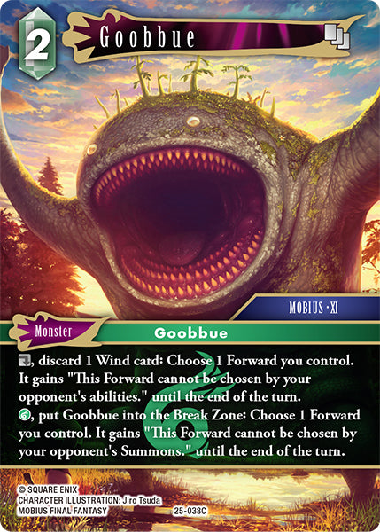 (038) Final Fantasy TCG Tears of the Planet Single: Goobbue (25-038) Holo Common