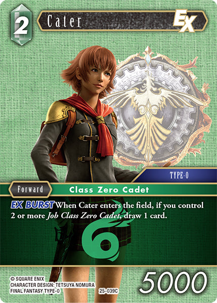 (039) Final Fantasy TCG Tears of the Planet Single: Cater (25-039) Holo Common