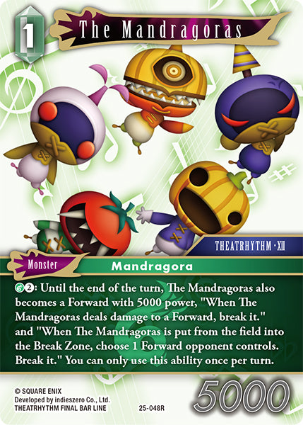 (048) Final Fantasy TCG Tears of the Planet Single: The Mandragoras (25-048) Holo Rare