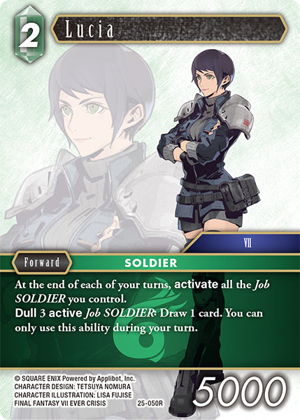 (050) Final Fantasy TCG Tears of the Planet Single: Lucia (25-050) Holo Rare