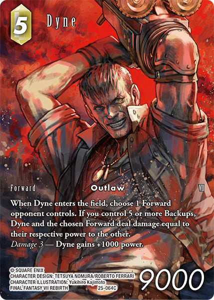 (064) Final Fantasy TCG Tears of the Planet Single: Dyne (25-064) (V.2) Holo Common