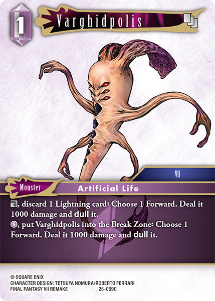 (069) Final Fantasy TCG Tears of the Planet Single: Varghidpolis (25-069)  Common
