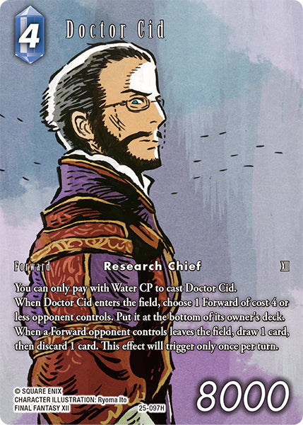 (097) Final Fantasy TCG Tears of the Planet Single: Doctor Cid (25-097) (V.2) Holo Hero