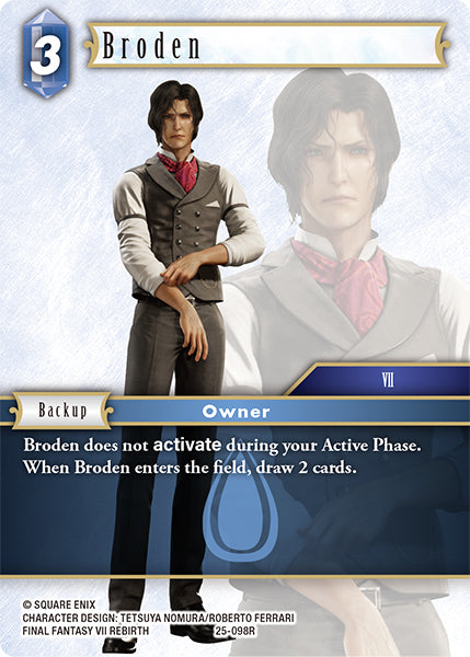 (098) Final Fantasy TCG Tears of the Planet Single: Broden (25-098)  Rare