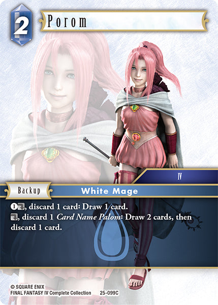 (099) Final Fantasy TCG Tears of the Planet Single: Porom (25-099) Holo Common