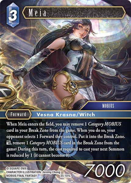 (101) Final Fantasy TCG Tears of the Planet Single: Meia (25-101) Holo Legend