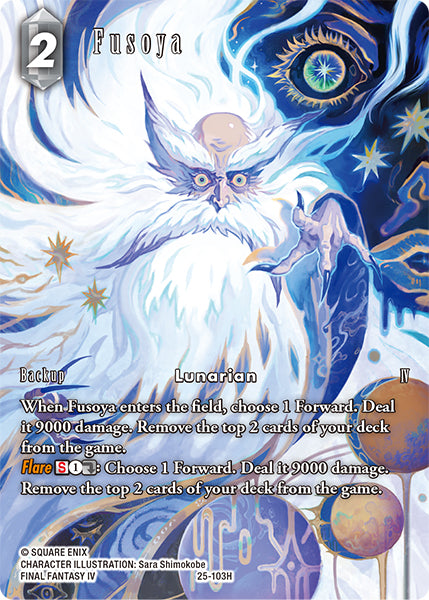 (103) Final Fantasy TCG Tears of the Planet Single: Fusoya (25-103) (V.2) Holo Hero