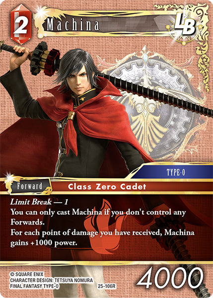 (106) Final Fantasy TCG Tears of the Planet Single: Machina (25-106) Holo Rare