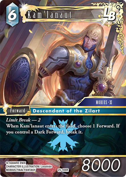 (108) Final Fantasy TCG Tears of the Planet Single: Kam'lanaut (25-108)  Rare