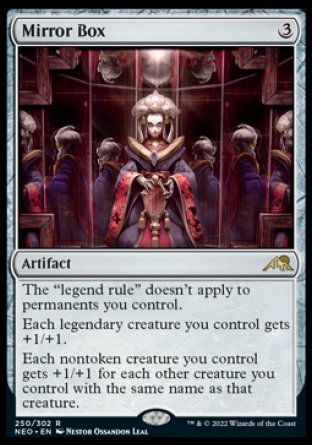 (250) Magic The Gathering Kamigawa: Neon Dynasty Single: Mirror Box  Rare