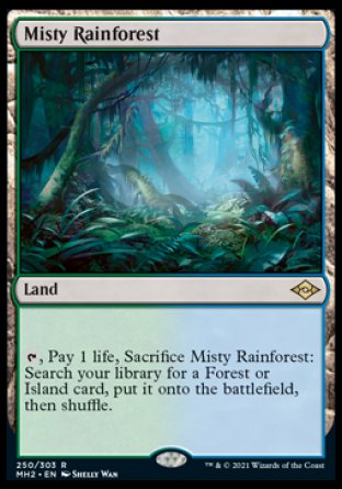 (250) Magic The Gathering Modern Horizons 2 Single: Misty Rainforest  Rare