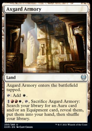 (250/285) Magic The Gathering Kaldheim Single: Axgard Armory  Uncommon