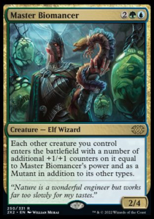 (250) Magic The Gathering Double Masters 2022 Single: Master Biomancer Holo Rare