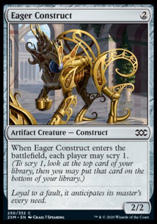 (250/332) Magic The Gathering Double Masters Single: Eager Construct  Common