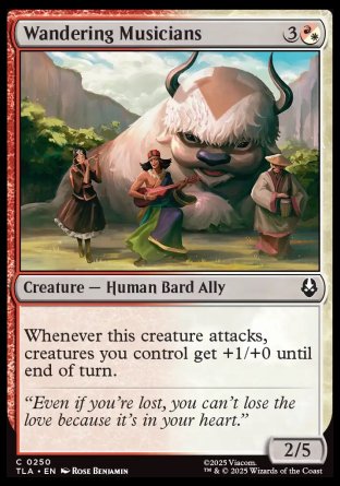 (250) Magic The Gathering Magic: The Gathering | Avatar: The Last Airbender Single: Wandering Musicians  Common