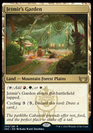 (250) Magic The Gathering Streets of New Capenna Single: Jetmir's Garden Holo Rare
